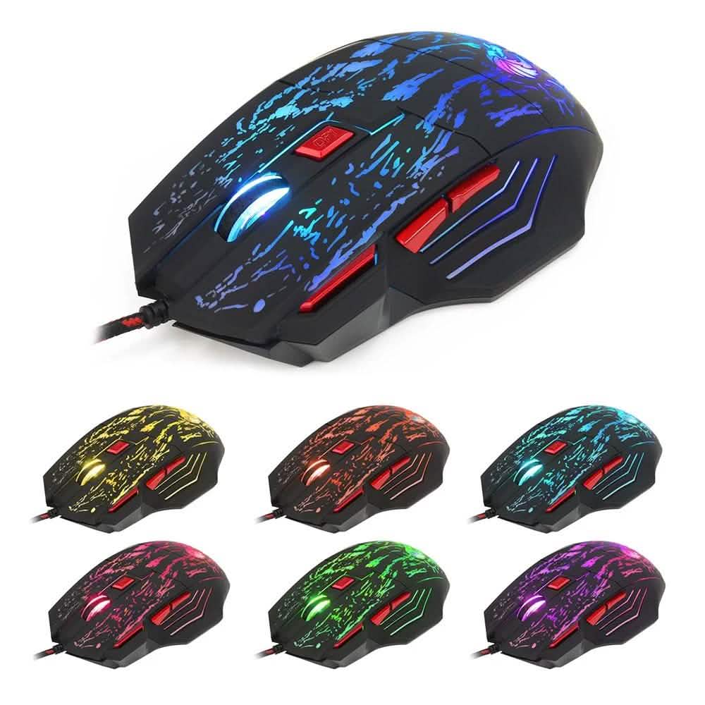 HXSJ J50 One-Handed Gaming Keyboard Mouse Combo DailySale
