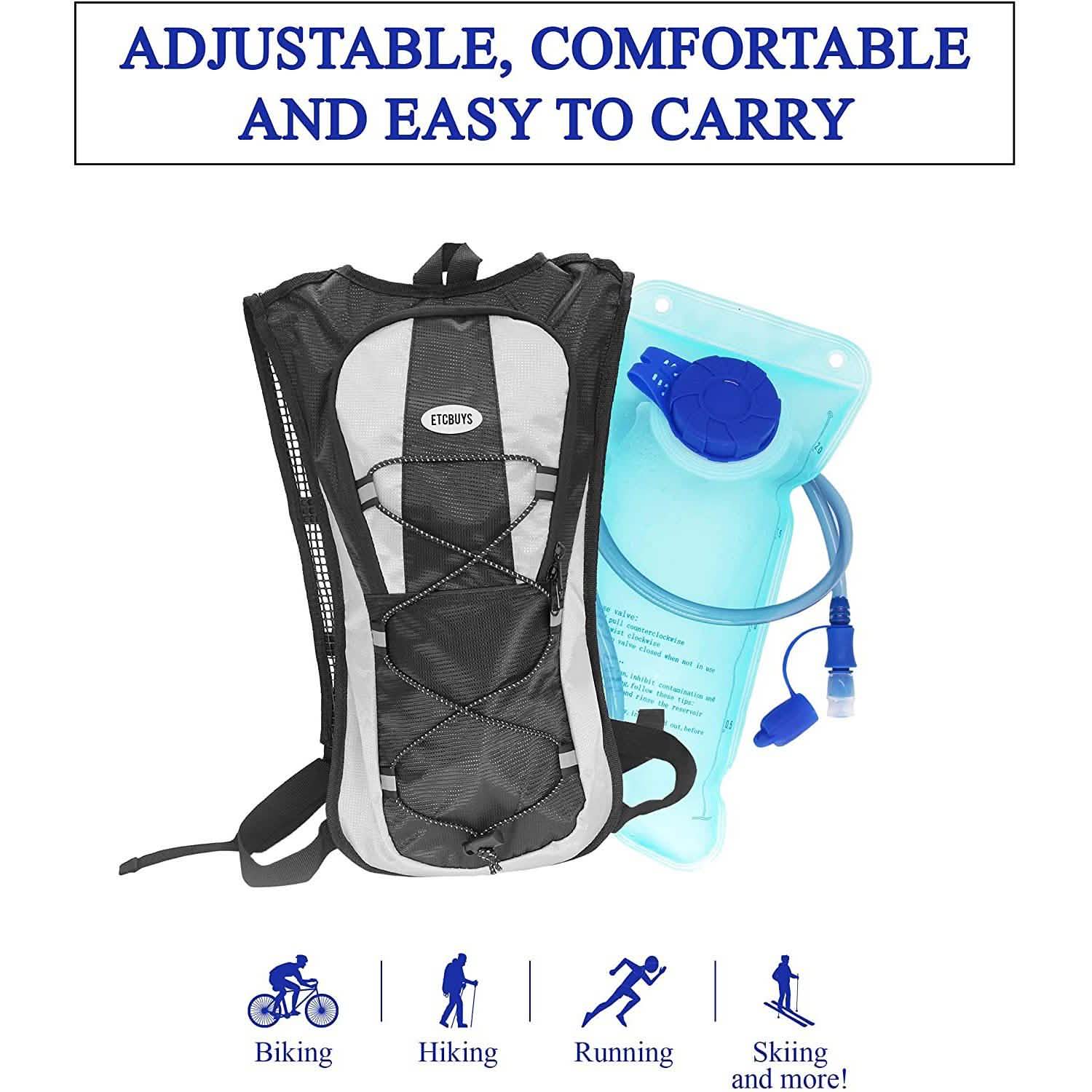 Hydration Backpack - Insulated Water Bladder DailySale
