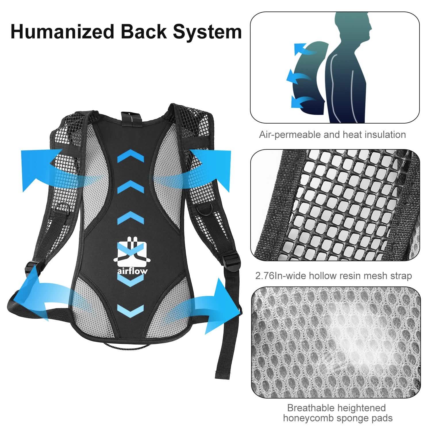 Hydration Backpack Pack with 2L Water Bladder DailySale