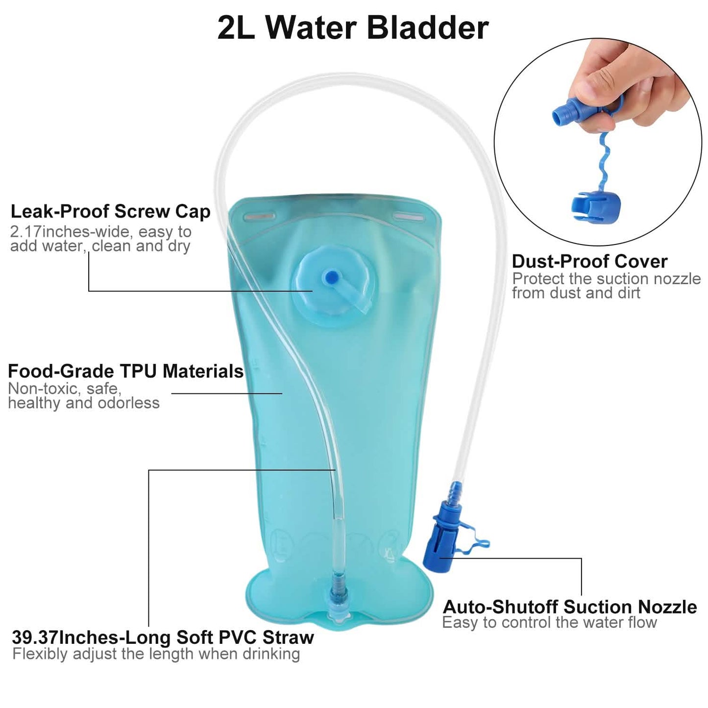 Hydration Backpack Pack with 2L Water Bladder DailySale