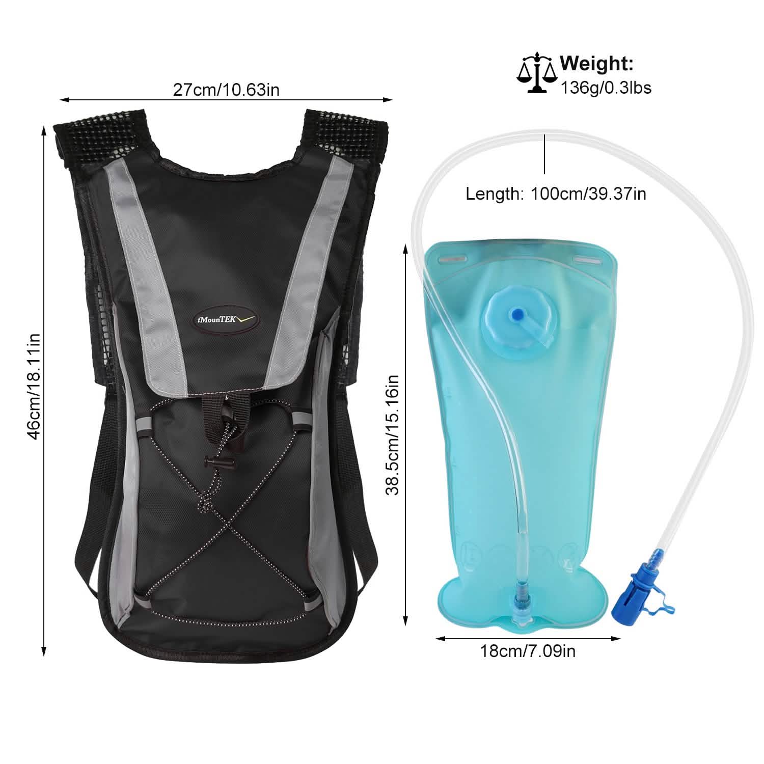 Hydration Backpack Pack with 2L Water Bladder DailySale