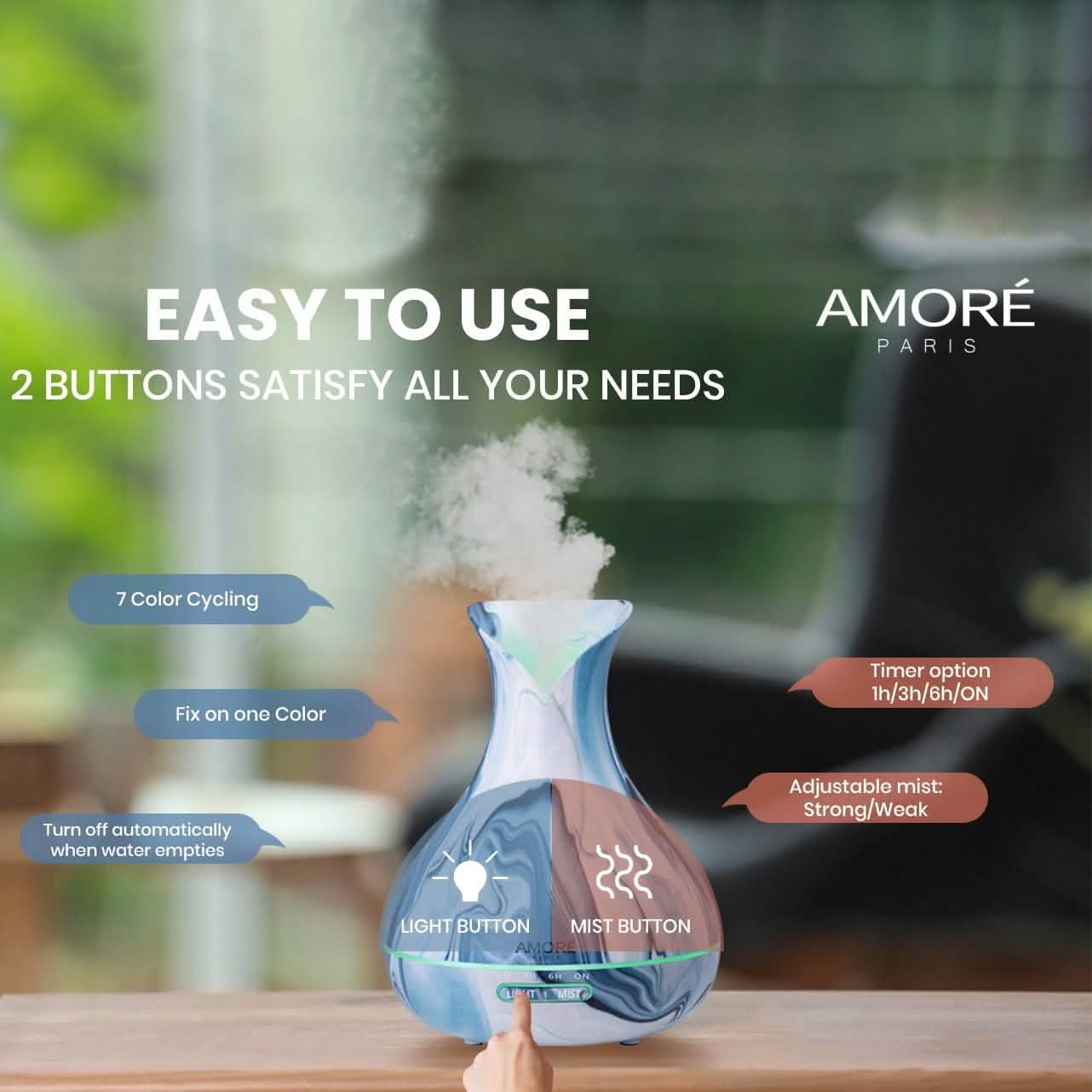 Hydro Dipped Ultrasonic Aromatherapy Diffuser DailySale
