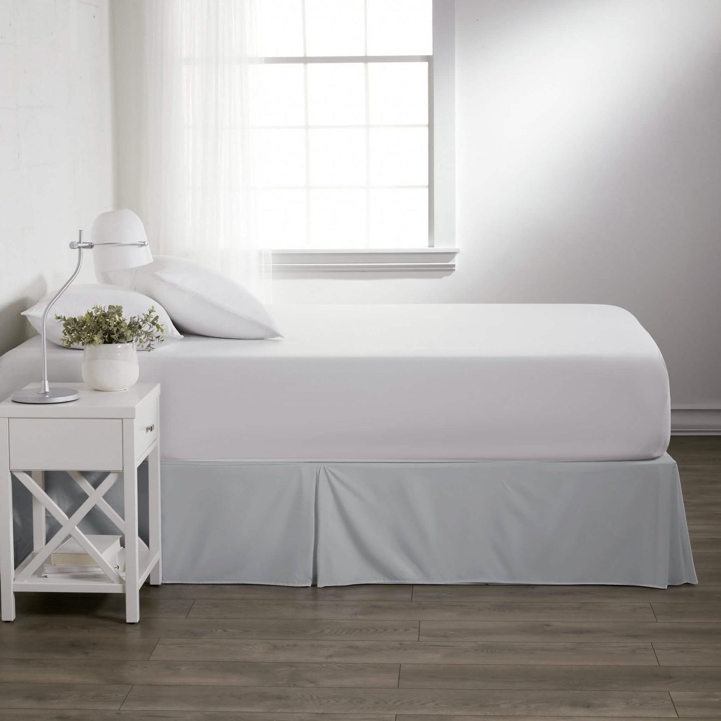 Hypoallergenic Pleated Premium Solid Bed Skirt DailySale