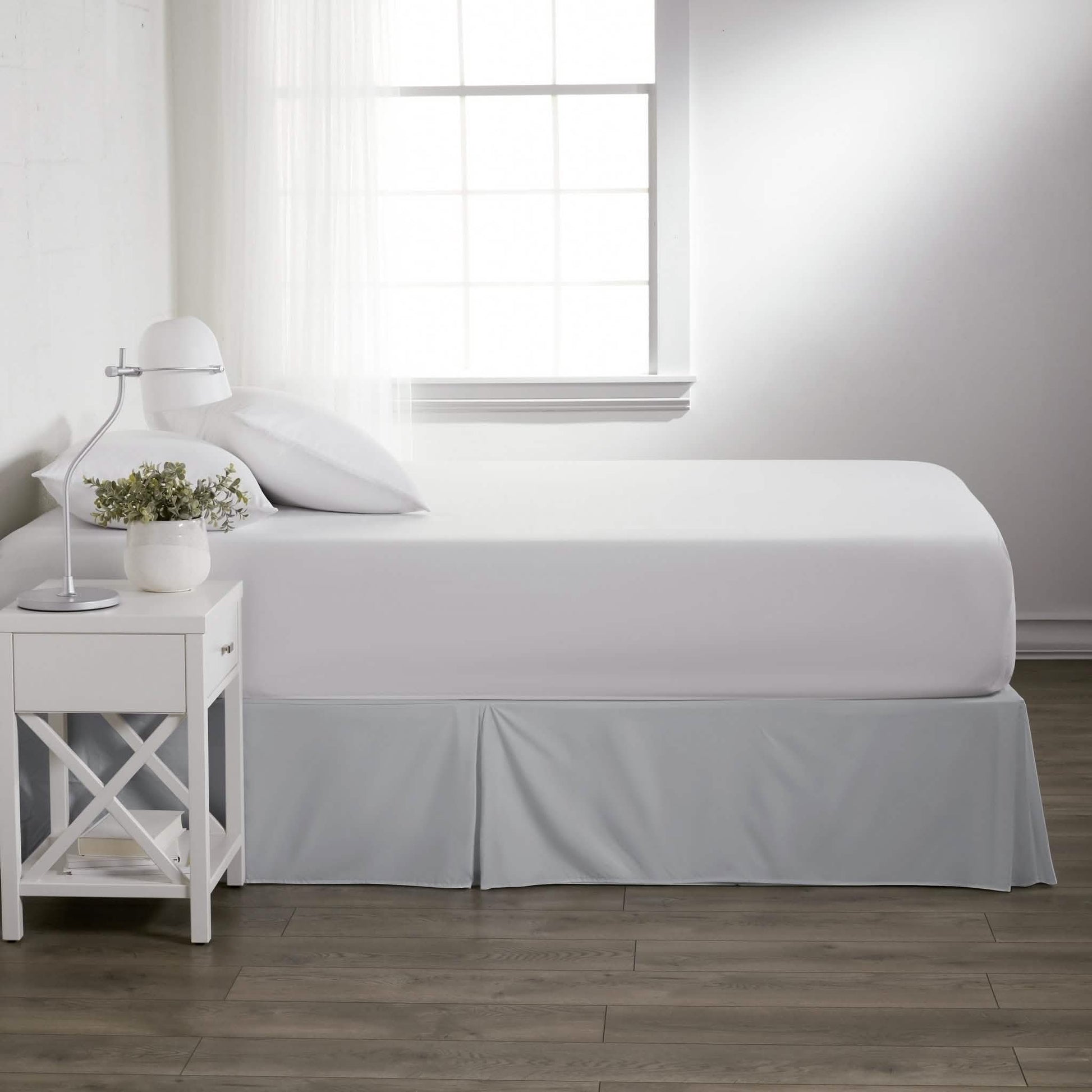 Hypoallergenic Pleated Premium Solid Bed Skirt DailySale