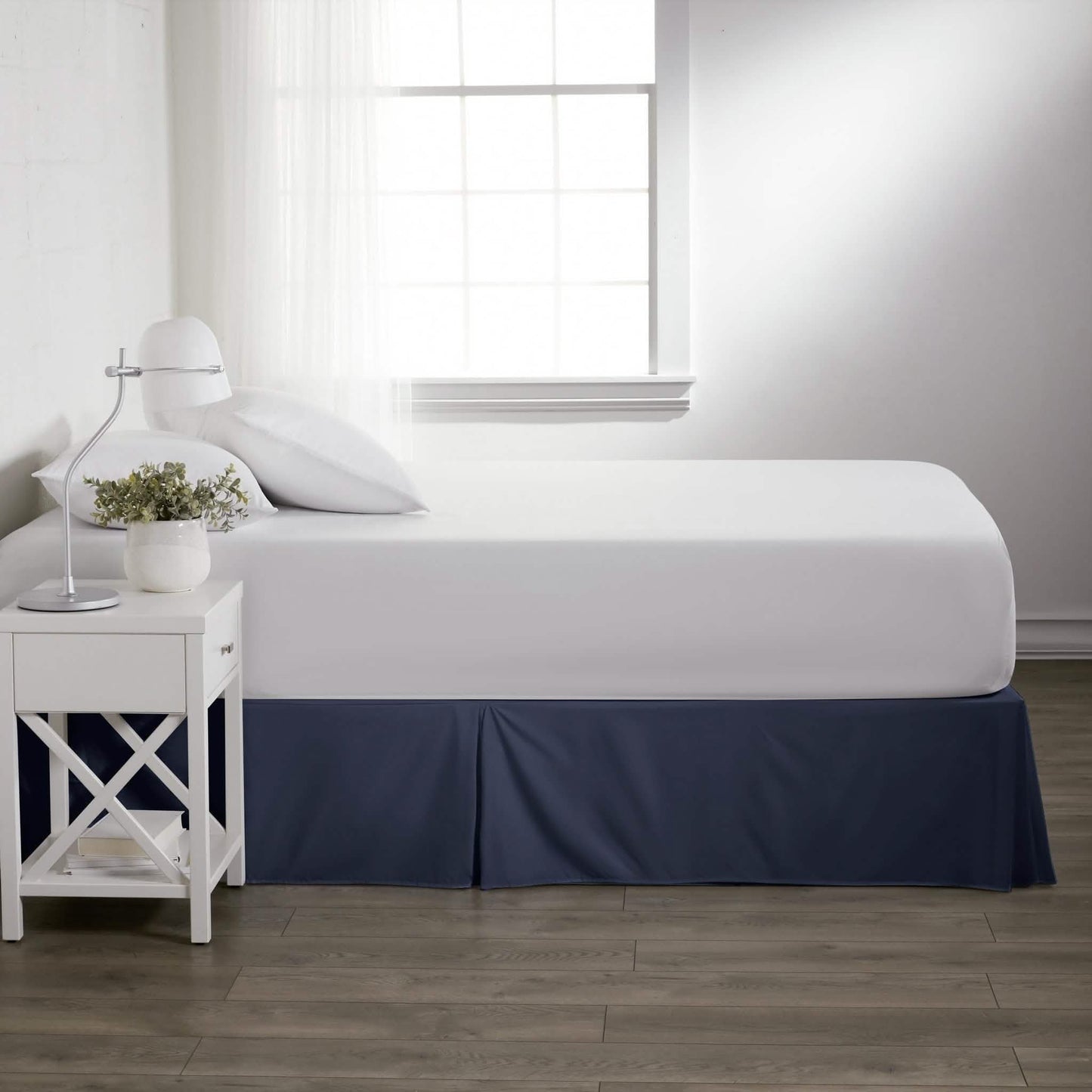 Hypoallergenic Pleated Premium Solid Bed Skirt DailySale