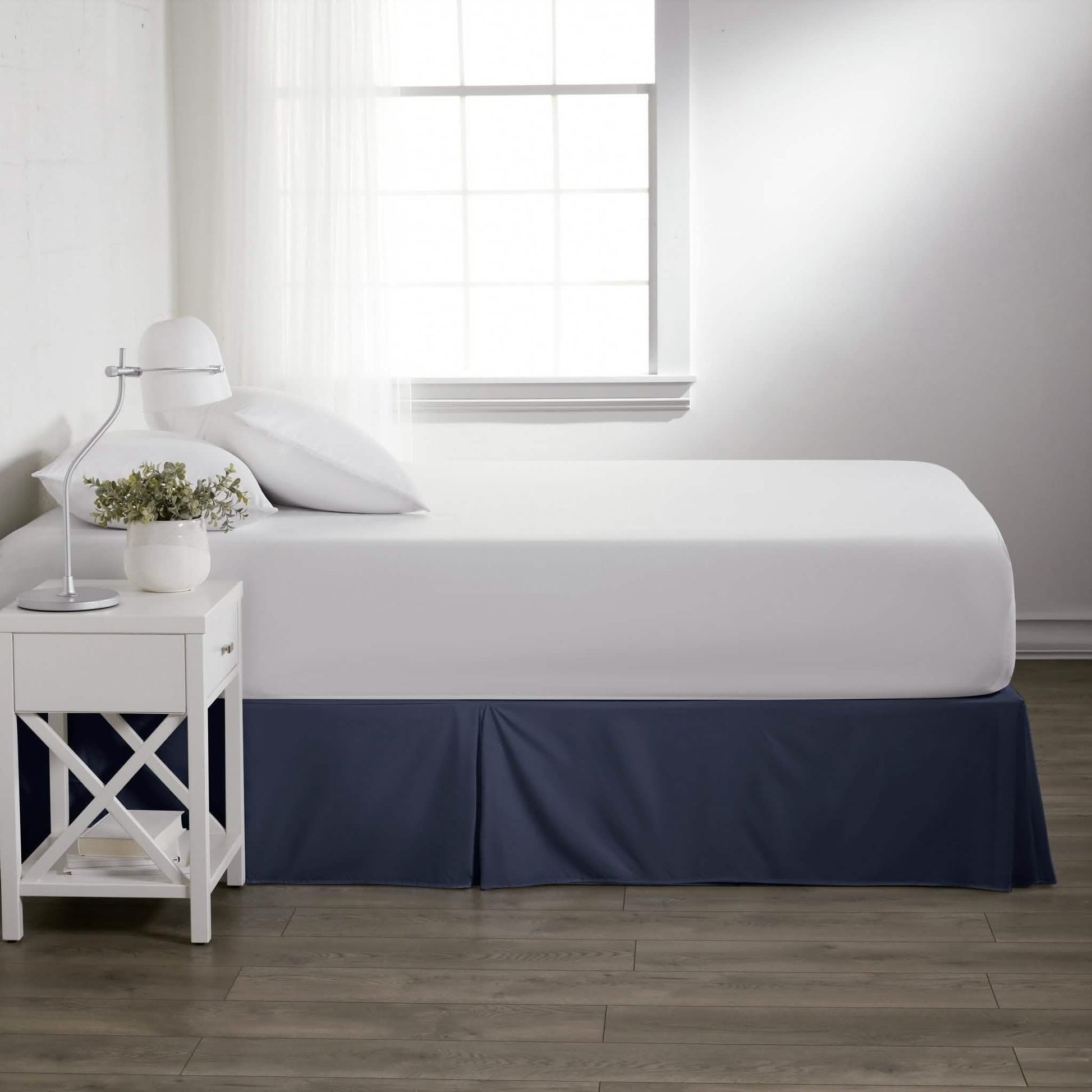 Hypoallergenic Pleated Premium Solid Bed Skirt DailySale