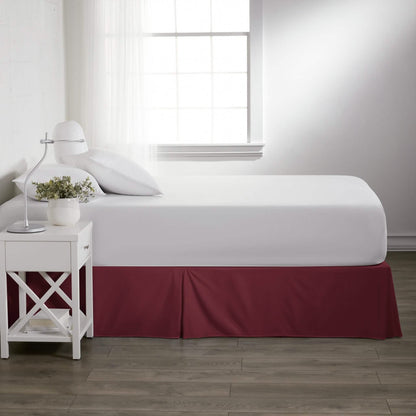 Hypoallergenic Pleated Premium Solid Bed Skirt DailySale