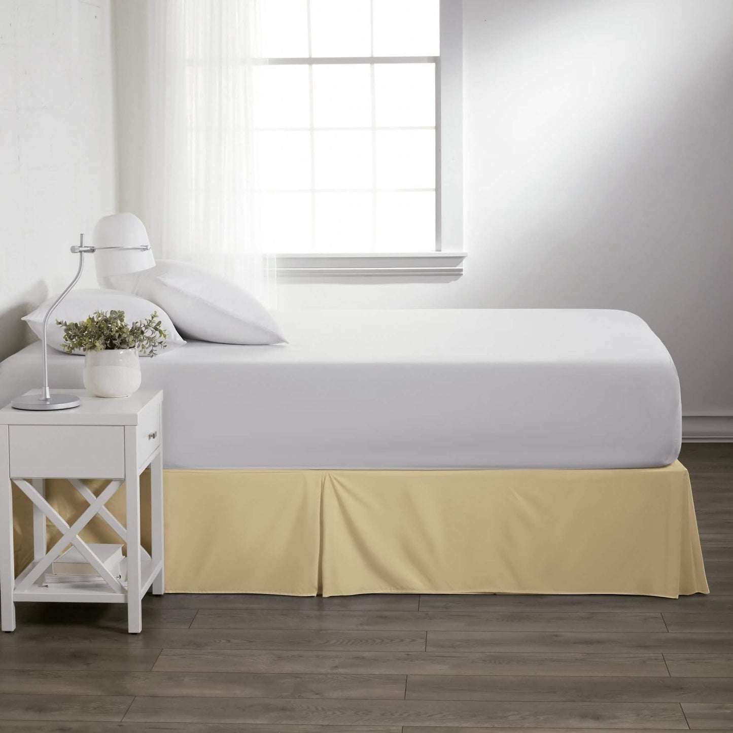 Hypoallergenic Pleated Premium Solid Bed Skirt DailySale