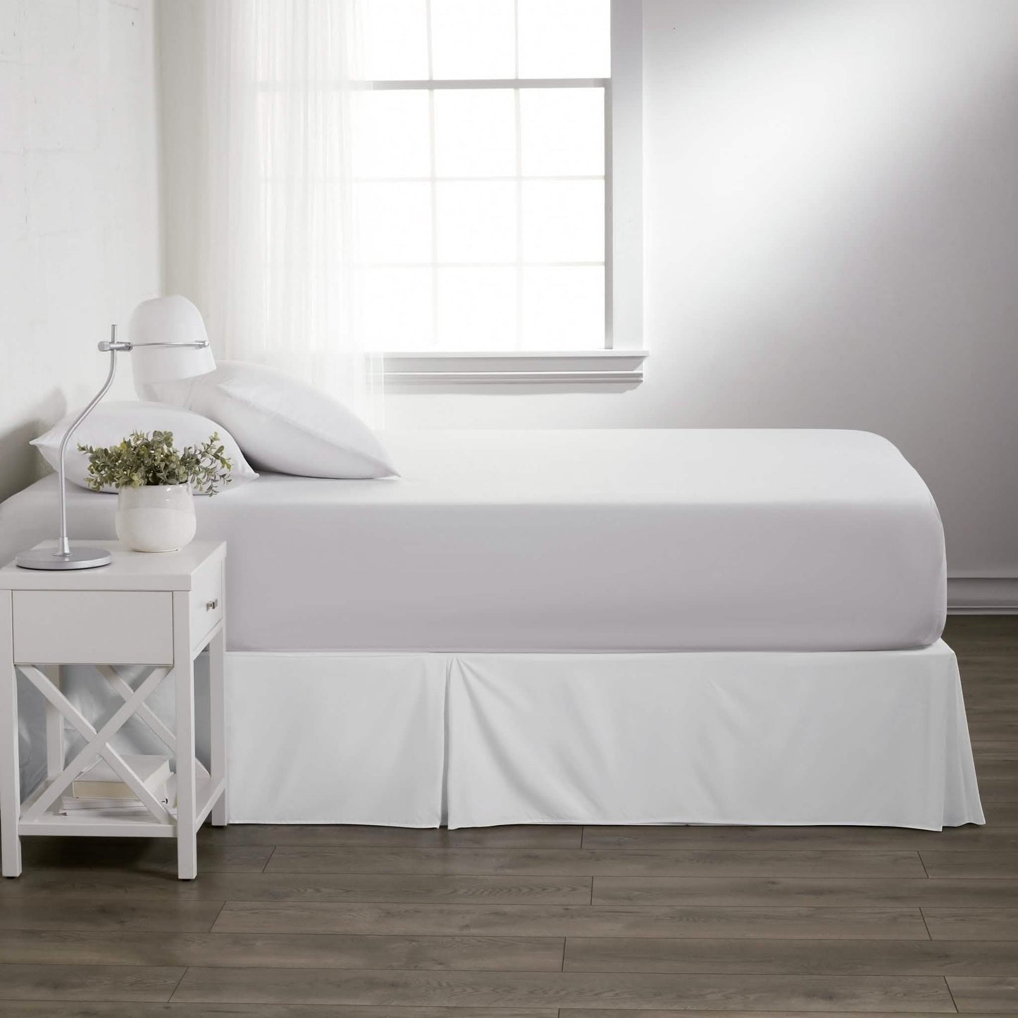 Hypoallergenic Pleated Premium Solid Bed Skirt DailySale