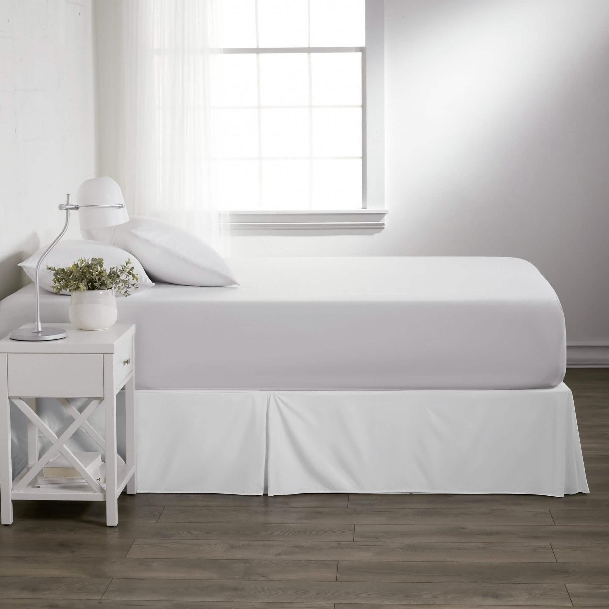 Hypoallergenic Pleated Premium Solid Bed Skirt DailySale