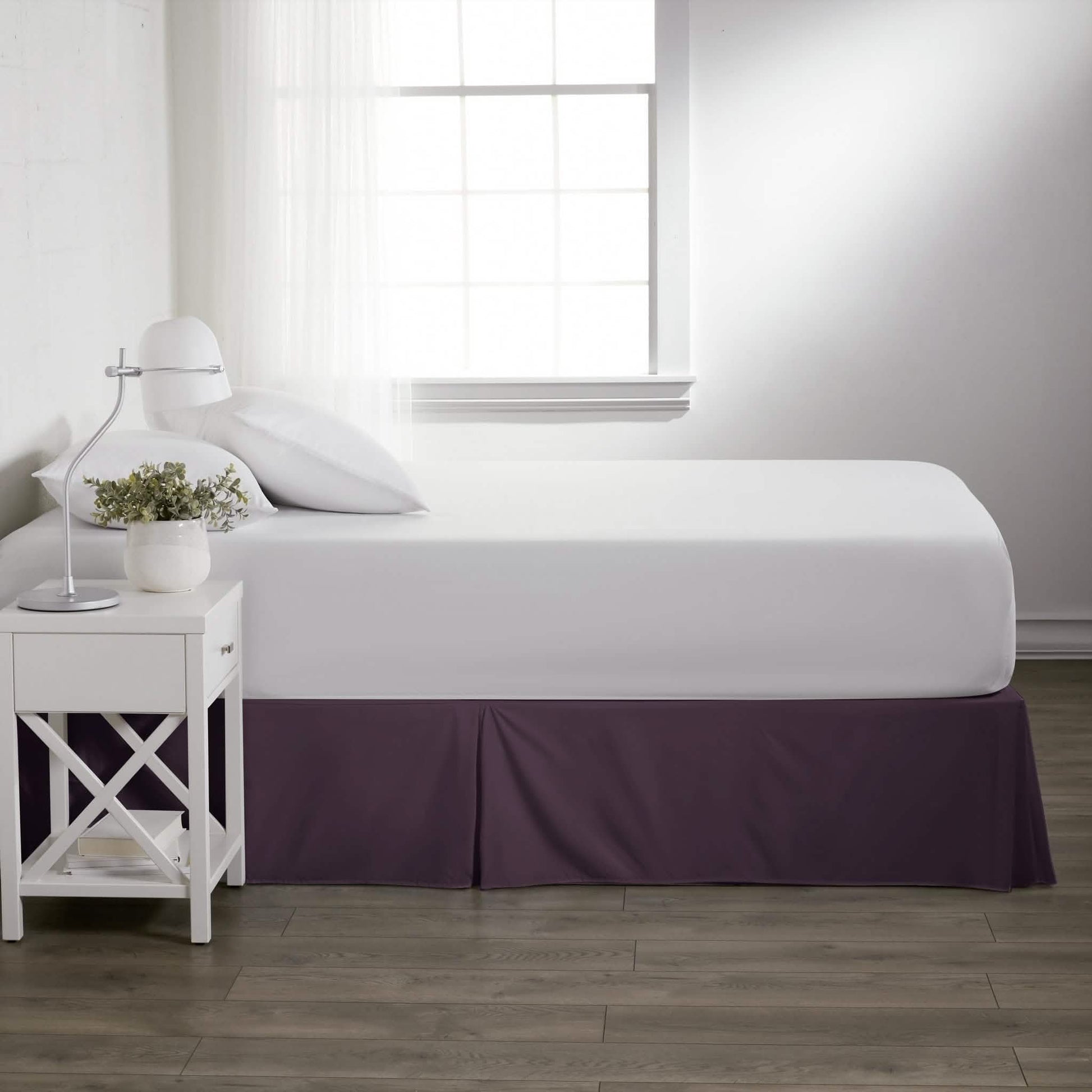 Hypoallergenic Pleated Premium Solid Bed Skirt DailySale