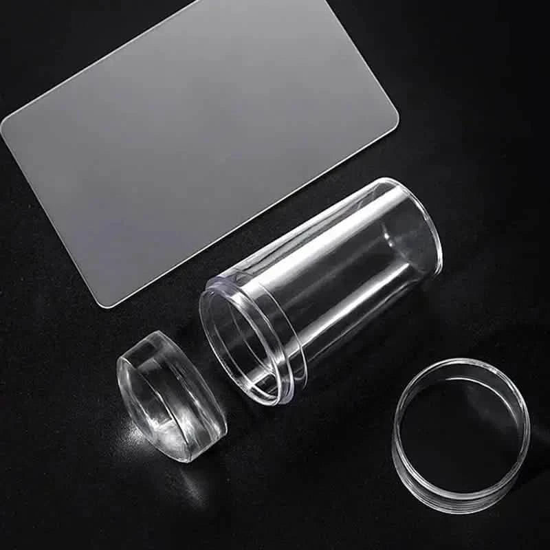 Hypoallergenic Silicone Nail Stamper and Scraper Set for French Manicure Stamping Plate DailySale