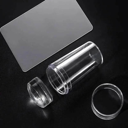 Hypoallergenic Silicone Nail Stamper and Scraper Set for French Manicure Stamping Plate DailySale