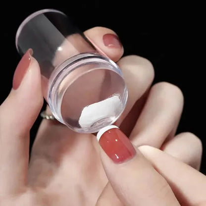 Hypoallergenic Silicone Nail Stamper and Scraper Set for French Manicure Stamping Plate DailySale