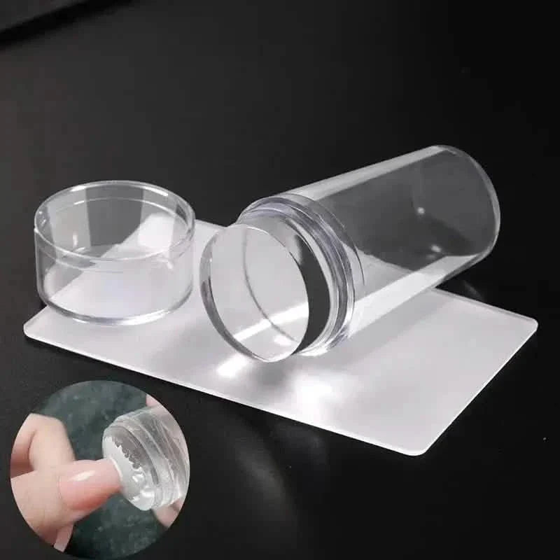 Hypoallergenic Silicone Nail Stamper and Scraper Set for French Manicure Stamping Plate DailySale