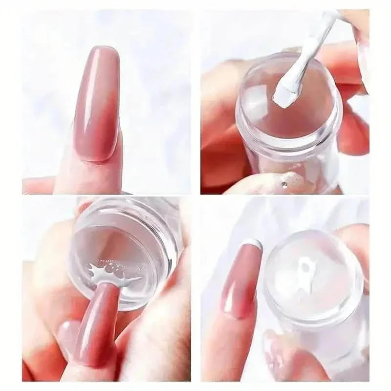 Hypoallergenic Silicone Nail Stamper and Scraper Set for French Manicure Stamping Plate DailySale