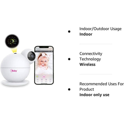 iBaby M8 2K Smart Baby Monitor, 355° Pan 110° Tilt and 2-Way Talk  (Refurbished) DailySale