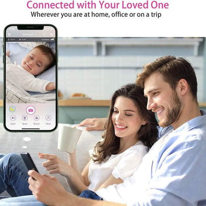 iBaby M8 2K Smart Baby Monitor, 355° Pan 110° Tilt and 2-Way Talk  (Refurbished) DailySale