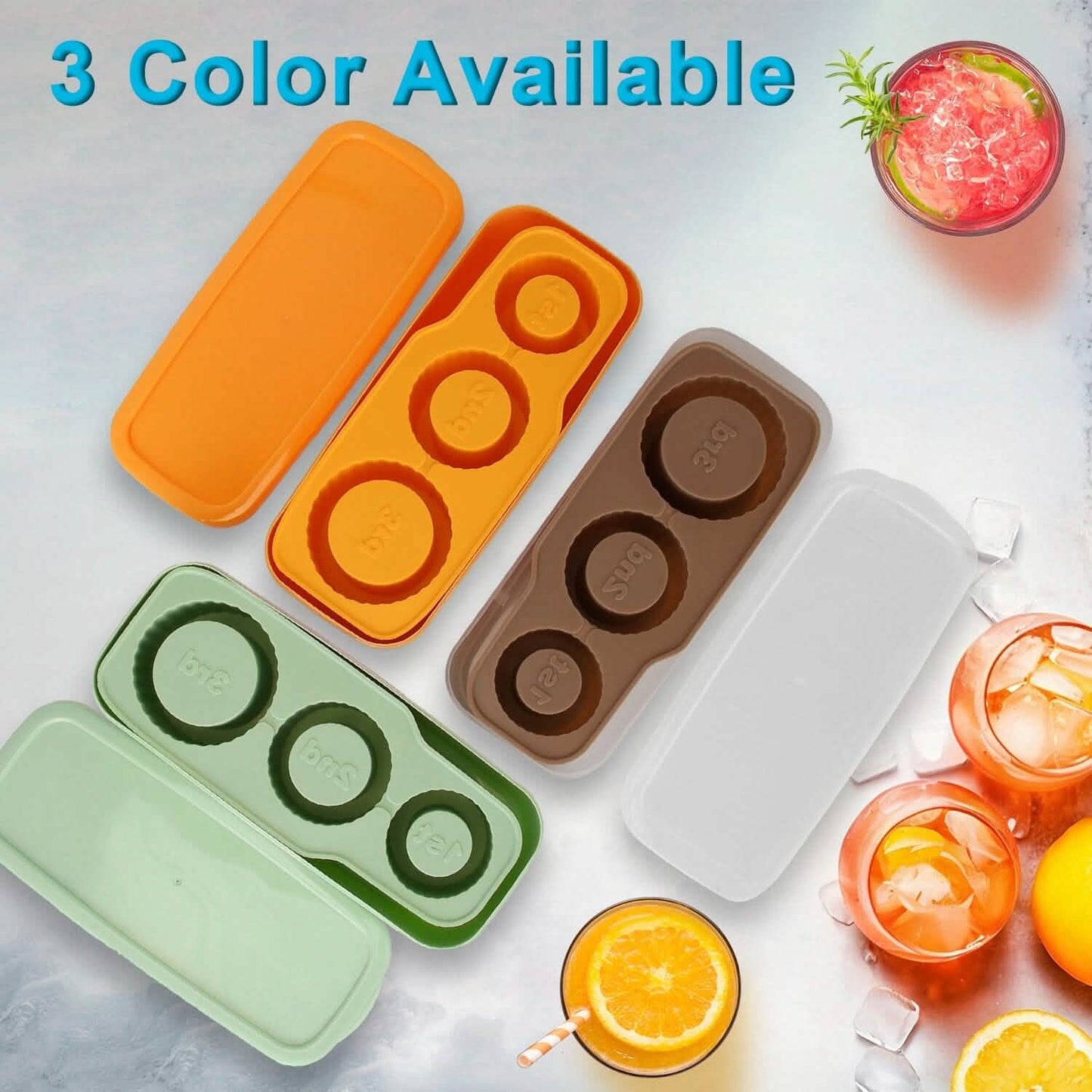 Ice Cube Tray Fit For 20oz/30oz/40oz Stanley Cup Easy Release Silicone Hallow Cylinder DailySale