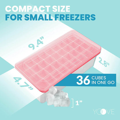 Ice Cube Tray with Lid and Bin DailySale