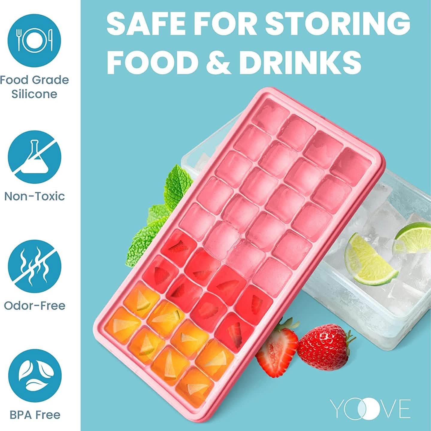 Ice Cube Tray with Lid and Bin DailySale