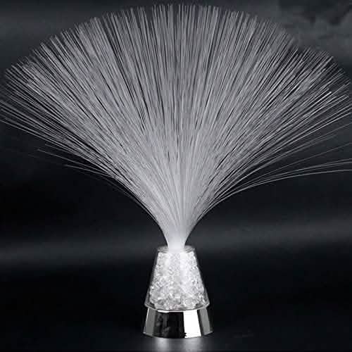 Ice Fiber Optic Light with Color-changing Crystal Base DailySale