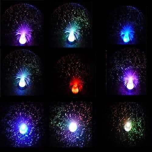 Ice Fiber Optic Light with Color-changing Crystal Base DailySale