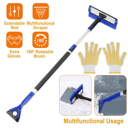 Ice Scraper Extendable Telescoping Snow Remover DailySale