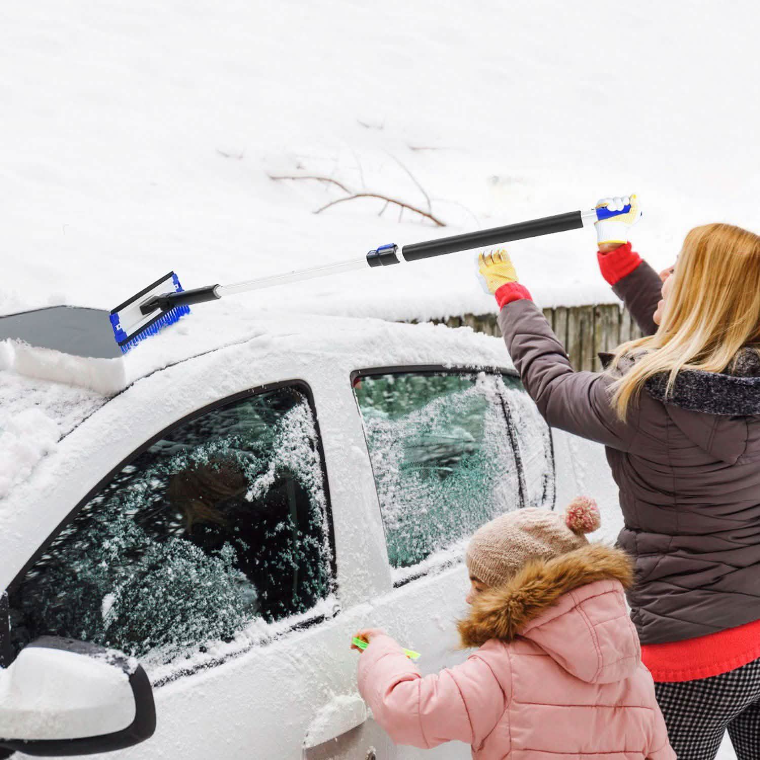 Ice Scraper Extendable Telescoping Snow Remover DailySale