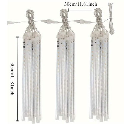 Icicle Snowfall Meteor Shower Outdoor Lights DailySale