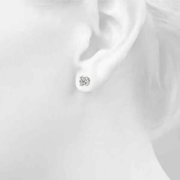 IGI Diamond Engagement Earrings VS1 D Round 4.34 Carat Lab Created Eye Clean DailySale