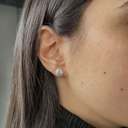 IGI Diamond Engagement Earrings VVS2 E Round 7.54 Ctw Lab Created DailySale