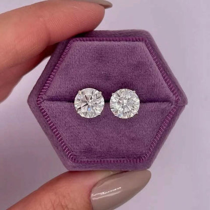 IGI Diamond Engagement Earrings VVS2 E Round 7.54 Ctw Lab Created DailySale