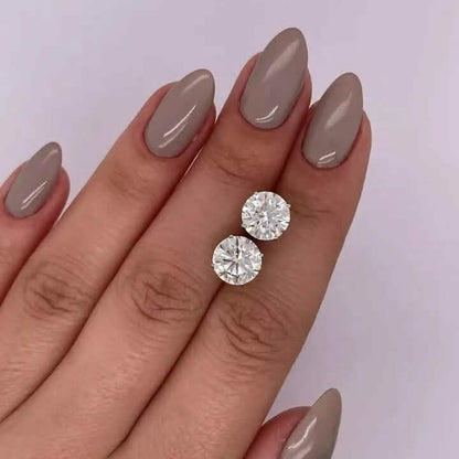 IGI Diamond Engagement Earrings VVS2 E Round 7.54 Ctw Lab Created DailySale
