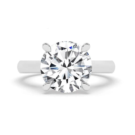 IGI, F/VS1, 5CT Solitaire Lab-Grown Round Diamond Engagement Ring 18K White Gold DailySale