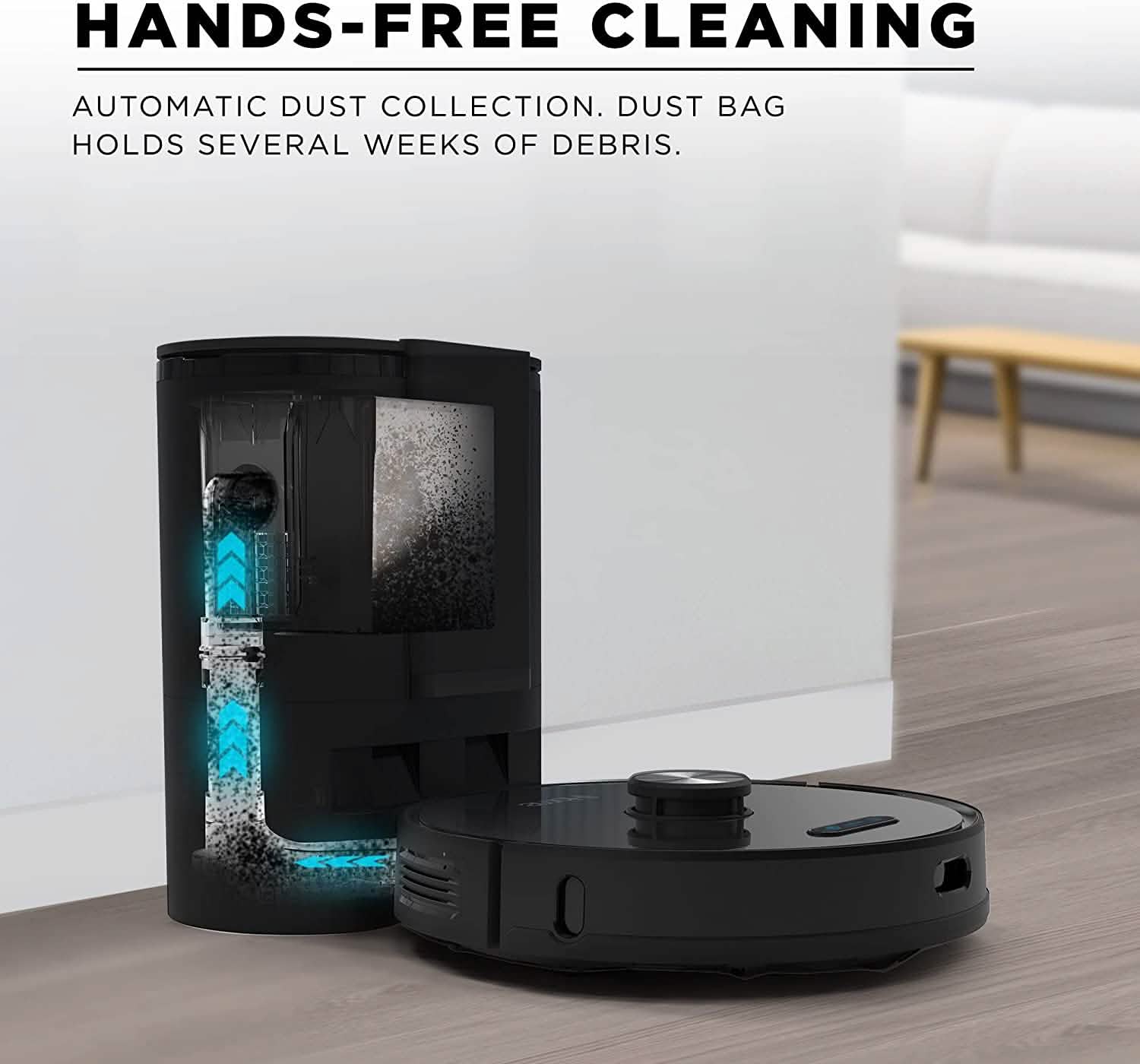 iHome AutoVac Nova Self Empty Robot Vacuum DailySale