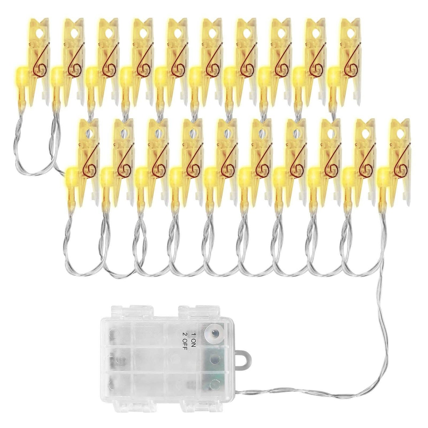 IMAGE 7ft 20 Photo Clips LED String Lights DailySale