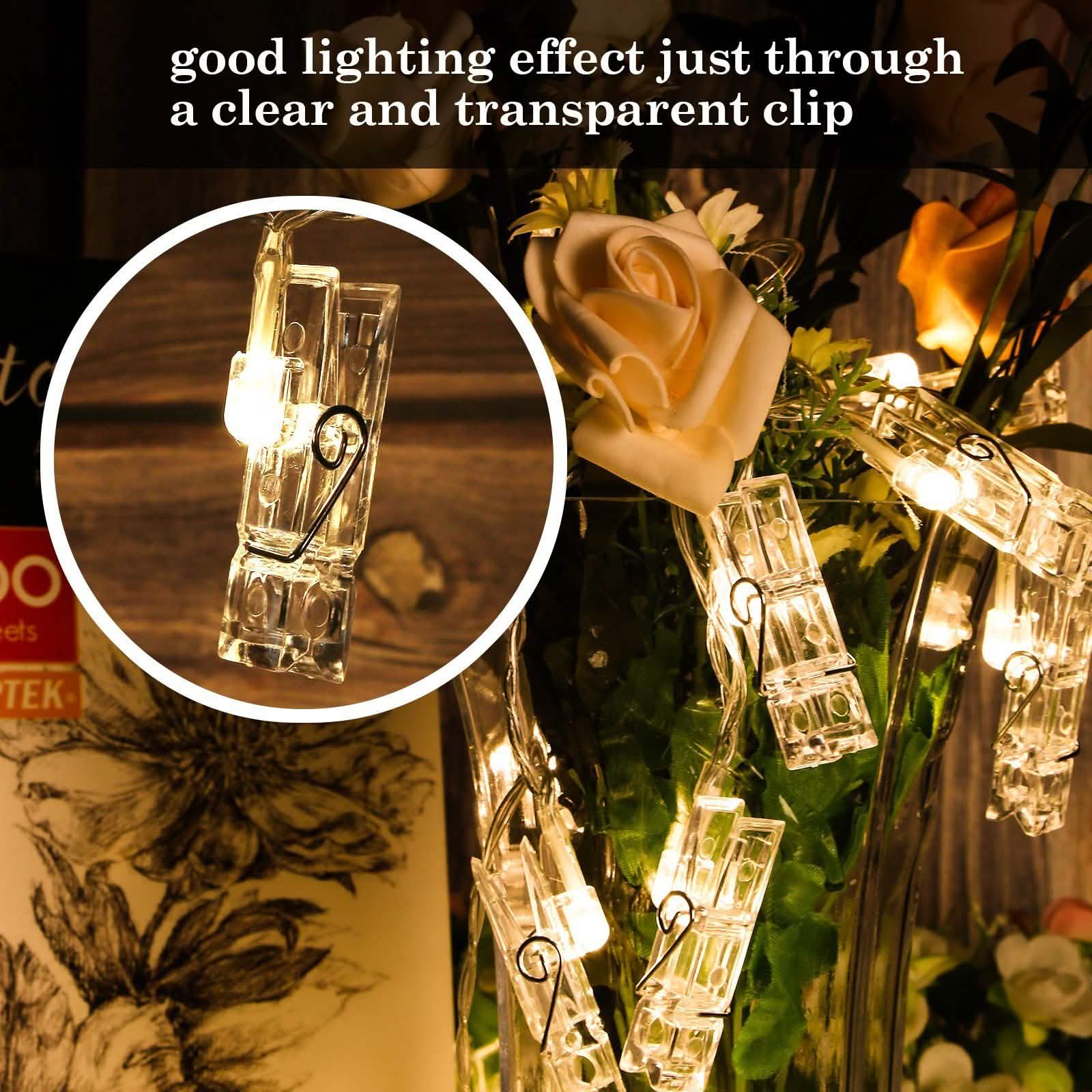 IMAGE 7ft 20 Photo Clips LED String Lights DailySale