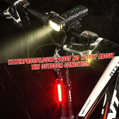 IMAGE Bike Bicycle Light Set with LED Headlights and Rear Lights DailySale