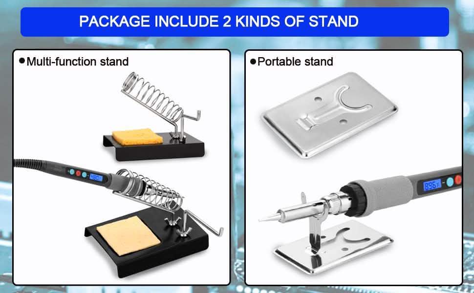 Image Digital-Controlled Thermostatic Soldering Iron with LCD Screen Display DailySale