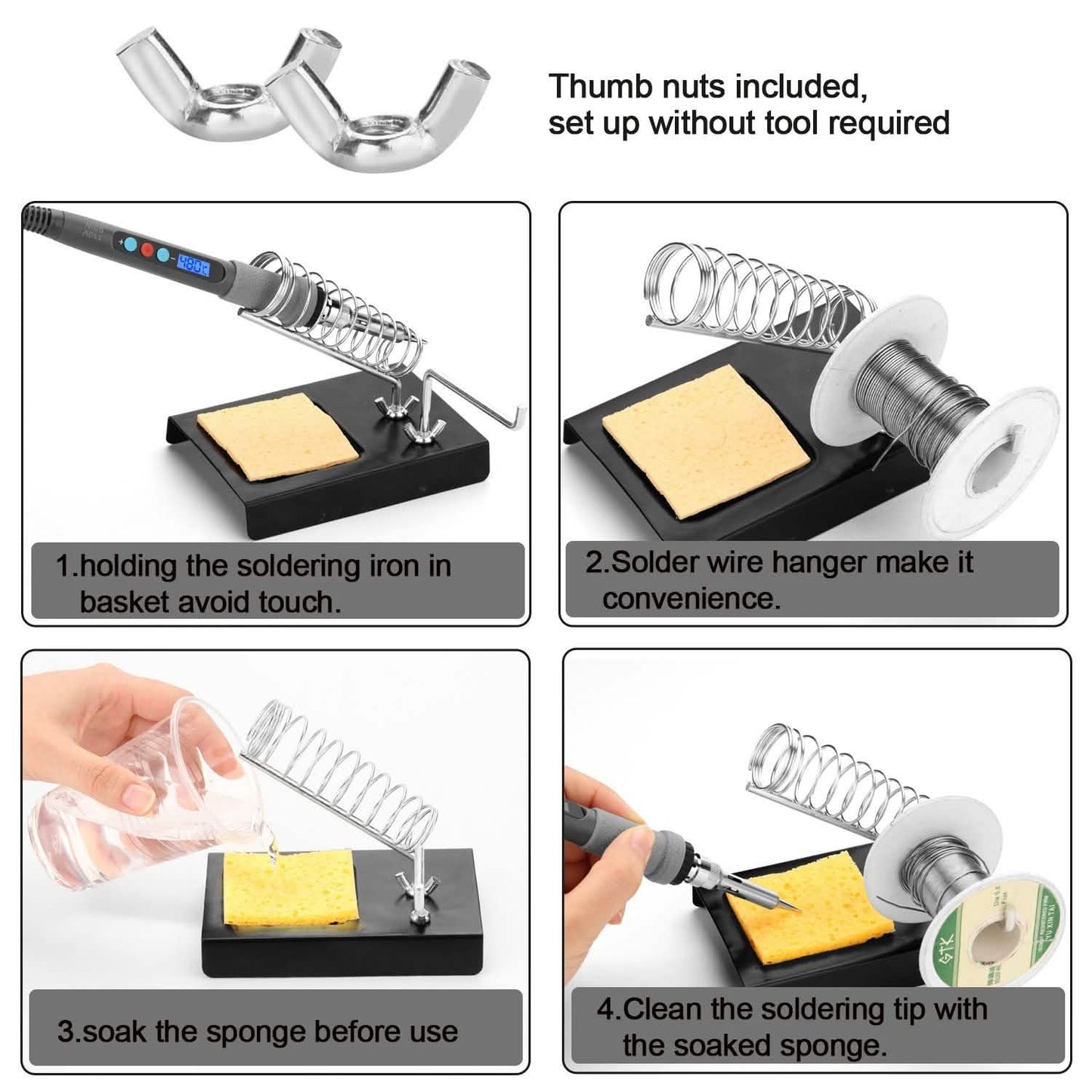 Image Digital-Controlled Thermostatic Soldering Iron with LCD Screen Display DailySale