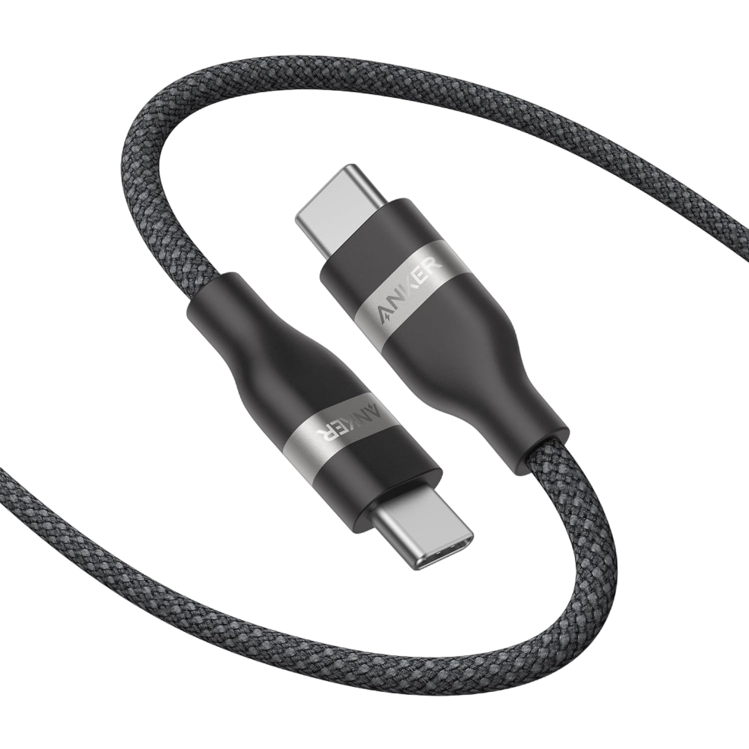 Anker USB-C to USB-C Cable (3 ft / 6 ft, 240W, Upcycled-Braided) Anker