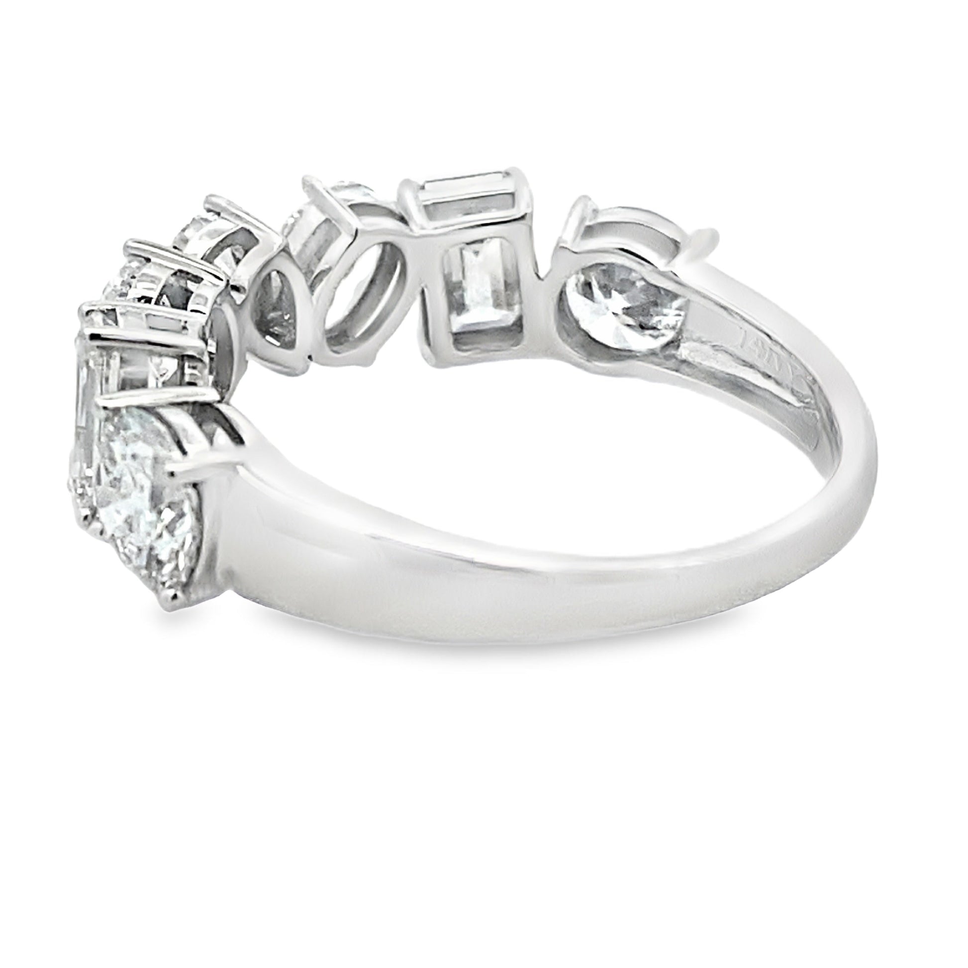 Lab Grown Diamond Wedding Band Ring 14KT White Gold Bids.com