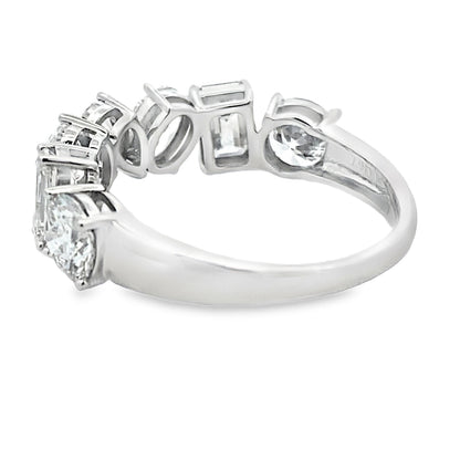 Lab Grown Diamond Wedding Band Ring 14KT White Gold Bids.com