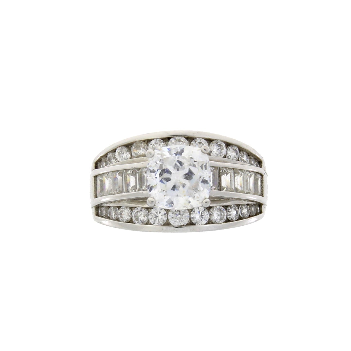 Genuine Cubic Zirconium CZ SS Bridal Sterling Silver Bids.com