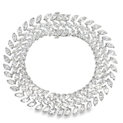 Lab Grown Diamond Tennis Bracelet 14KT White Gold Bids.com