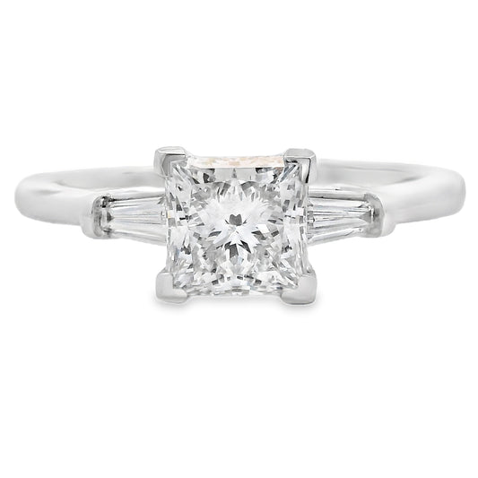 Genuine 1.12ct Lab Grown Diamond  10KT White Gold Bids.com
