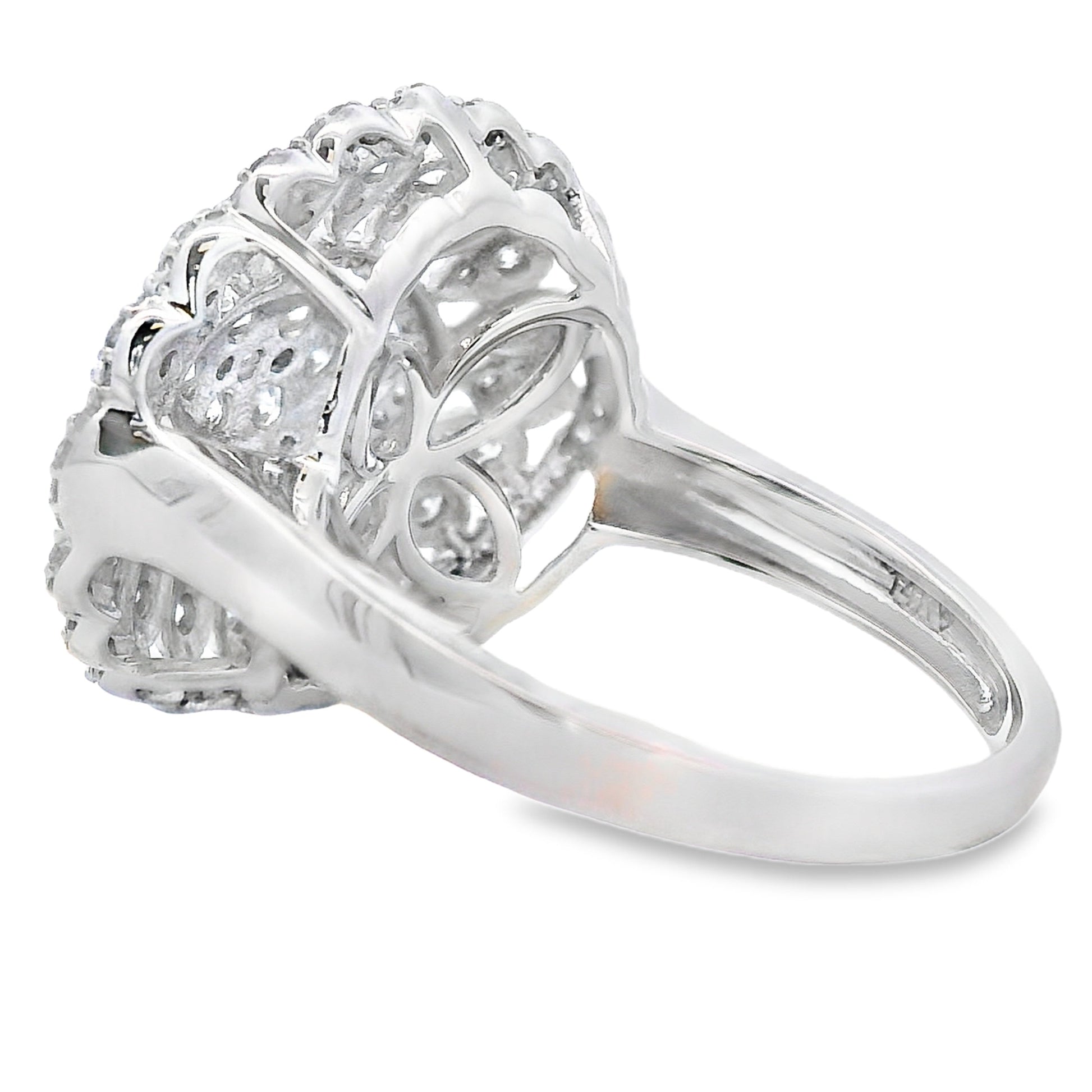 Genuine .85ct Diamond Ring 14KT White Gold Bids.com