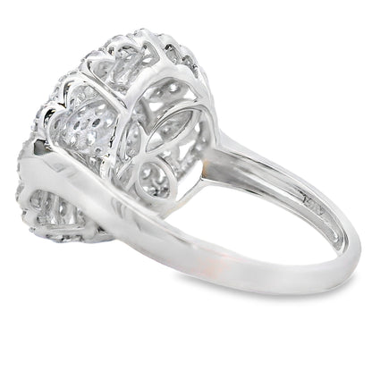 Genuine .85ct Diamond Ring 14KT White Gold Bids.com
