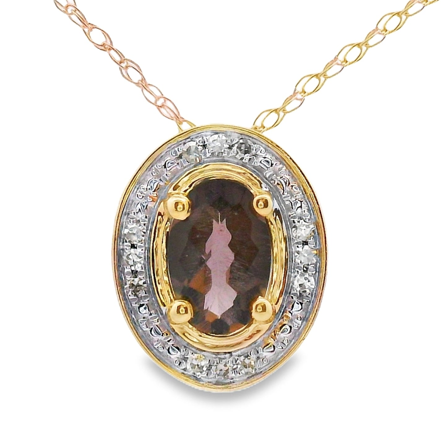 .39ct Quartz Diamond Fashion Pendants 10KT Yellow Gold Bids.com